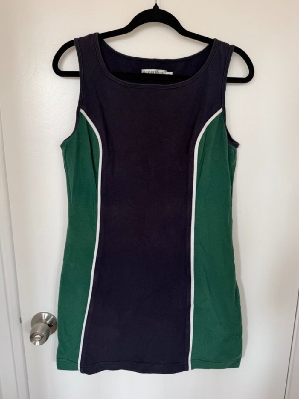 Vintage Wimbledon Sleeveless Tennis Dress Size XL